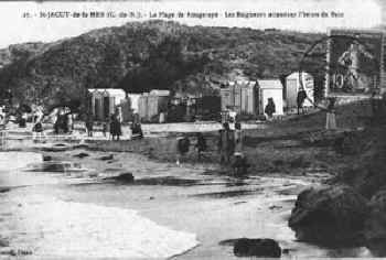 The beach at St. Jacut - De - La - Mer.