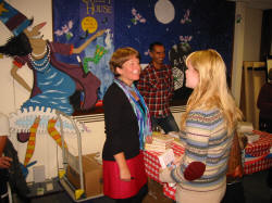 Julia Stagg at the launch of her third book