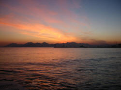 Sunset over Cannes