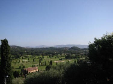 Club Med golf from the church