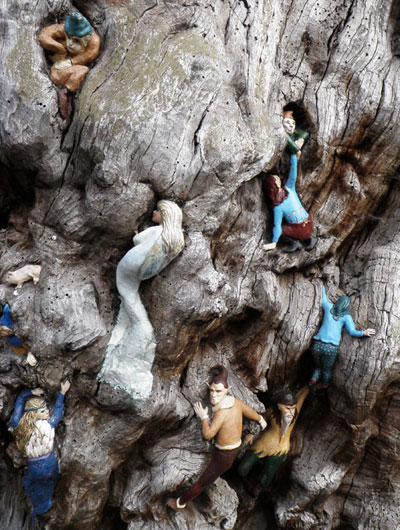 The Elfin Oak in Kensington Gardens - detail