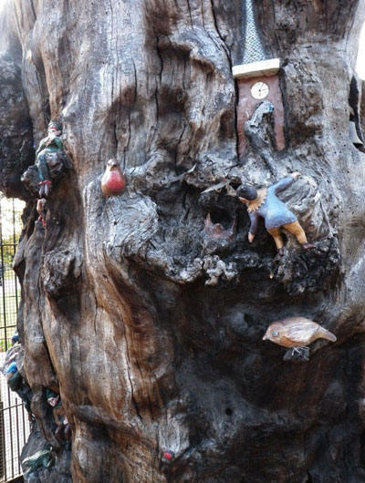 The Elfin Oak in Kensington Gardens - detail