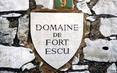 The shield on the wall of Sunset House