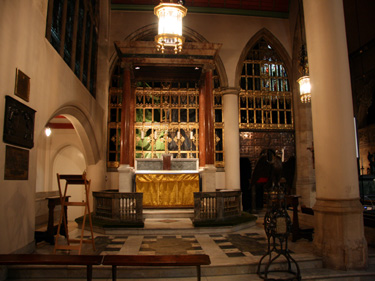 Side Altar where the Fortescue marriage was held