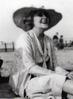 On a beach in the UK in the 1930's